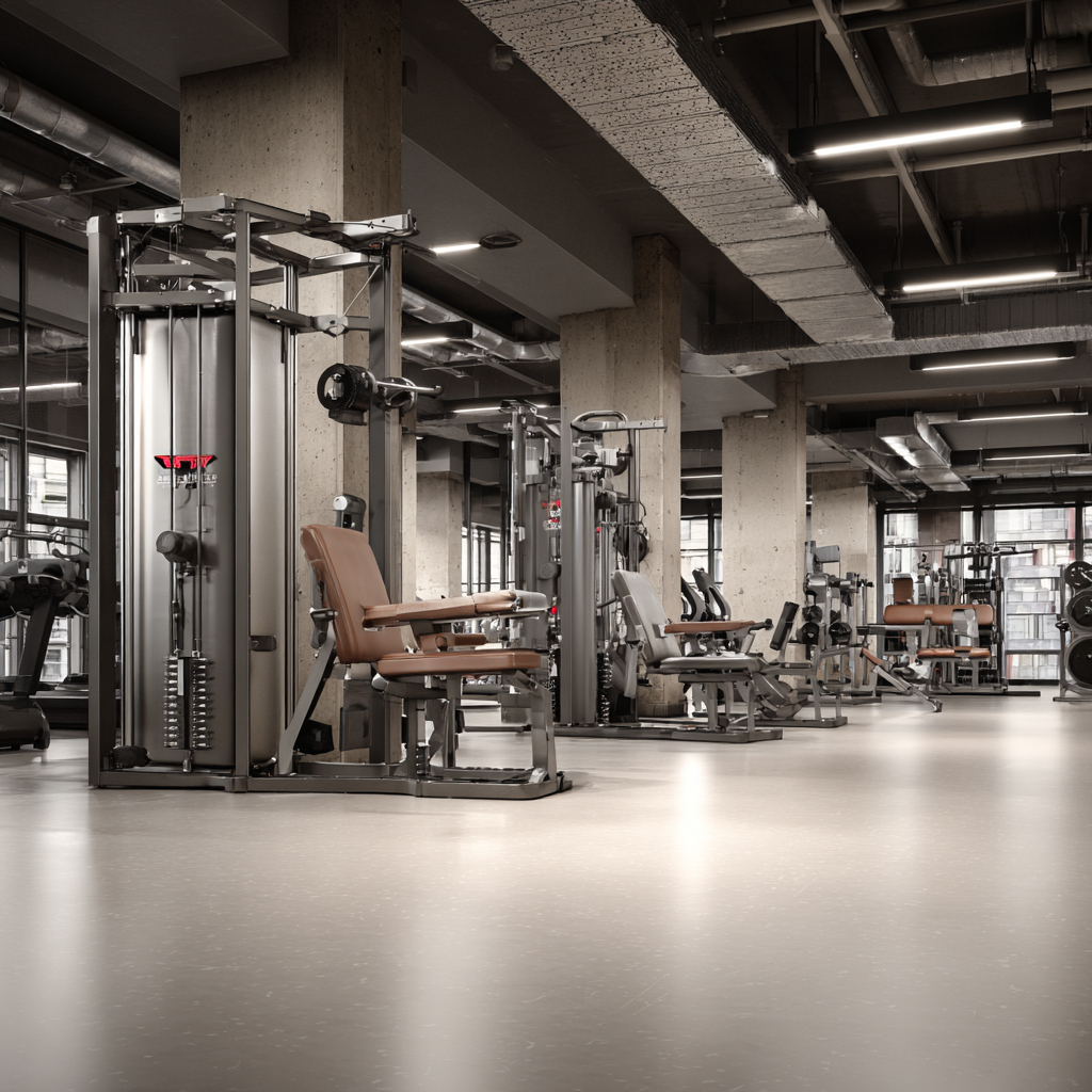 Professional fitness equipment and training environment for adults